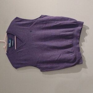 Polo by Ralph Lauren mens xlarge purple 100%‎ pima cotton sweater vest